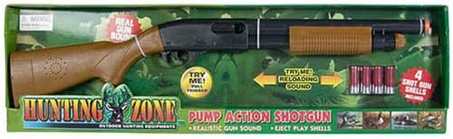Hunting Zone Pump Action Shotgun, 4 Shells Included