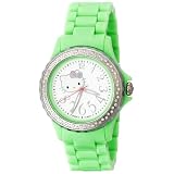 Diamond Watch Bezels, Hello Kitty Kimora Lee Simmons Womens Diamond Bezel Green Ceramic Watch