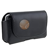 Black Synthetic Leather Case with Belt Clip and Magnetic Flap for BlackBerr ....