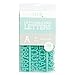 American Crafts 188 Piece 1 Inch Teal Letter Pack Die Cuts with a View Letterboards 1