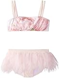 Kate Mack Little Girls' Real Roses Skirted 2 Piece, Pink, 6
