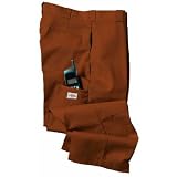 Dickies Men's Double Knee Work Pant with Multi Use Side Pocket, Dark Brown, 36x32