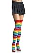 Stripe Socks With Rainbow Stripes (Multicolor-One Size)