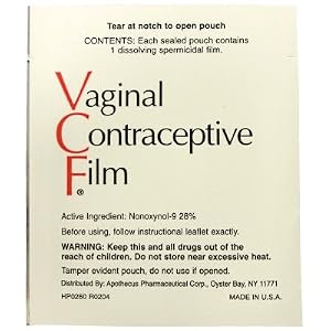 Vaginal Contraceptive Film - 28% Nonoxynol-9: 12 units. by VCF