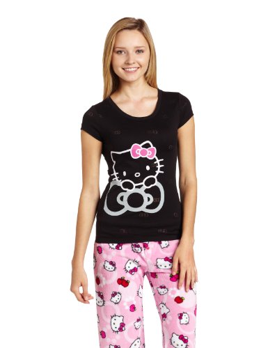 Hello Kitty Cuddly Cutie Burn Out T-Shirt