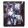 Wildlife Wolve Fleece Blanket