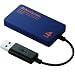 ELECOM USBHUB2.0/スリム/バスパワー/4ポート/0.07m/ブルー U2H-SL4BBU