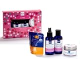 EO Love Gift Collection With Rose And Chamomile Bubble Bath, Room Spray, And Soy Massage Candle And Rose Geranium Bath Salts