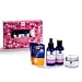 EO Love Gift Collection With Rose And Chamomile Bubble Bath, Room Spray, And Soy Massage Candle And Rose Geranium Bath Salts