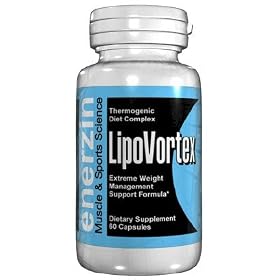 LipoVortex - 60 Capsules Herbal Thermogenic Diet Complex Fat Burner Lecithin Ginseng