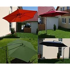 Ampelschirm, Sonnenschirm, 3m, schwenkbarer Arm