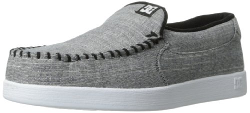 DC Men's Villain TX Skate Shoe,White/White/Black,