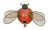 4 Lady Bug Bird House, Cottage, Home Decor, Gift, 2pcs
