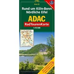 ADAC RadTourenKarte 25. Nord Eifel, Rund um K�ln. 1 : 75 000: Mit Ortsverzeichnis, Freizeitf�hrer mit Bahn & Bike-Infos