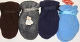 Mglv311 Set of Four Pairs of Multicolor Finest Mongolian Fleece Mittens for Infants Ages 3-12 Months