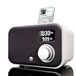 Vers Audio Compact AM/FM Stereo Sound System w/ iPod Dock - White Piano