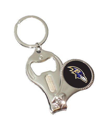 NFL Baltimore Ravens 3-in-1 Nailclipper Keychain