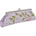 Moyna Handbags Framed Floral Sequin Evening Clutch