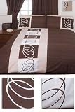 Volta Chocolate Super King Size Duvet Cover Set