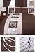 Volta Chocolate King Size Duvet Cover Set