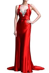 Plus Size Charmeuse  Lace  Ball Gown Prom Dress/Party Dress 