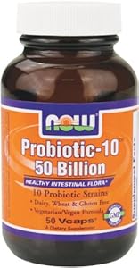 NOW Foods Probiotic-10,   50 Billion, 50 Vcaps