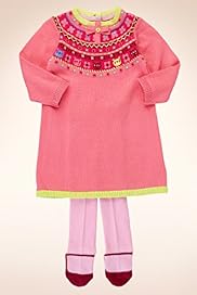 2 Piece Cotton Rich Fair Isle Dress Tights Outfit