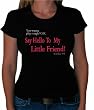 One Liners SCARFACE "...SAY HELLO TO MY LITTLE FRIEND!" Juniors Movie Line Sheer T-Shirt