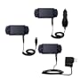 Deluxe Kit for the Sony PSP-1001 Playstation Portable includes a USB cable with Car and Wall Charger - uses Gomadic TipExchange Technology