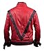Flesh & Hide F&H Men's Red and Black Thriller Jacket