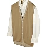 Paul Fredrick Birdseye Cardigan Vest