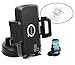 Jumbl Qi Wireless Car Charging Kit and Phone Stand - Universal orienting Windshield / Dashboard or Air Vent Mount, Also Serves as a Phone Stand - Includes Qi-Enabled Transmitter and Samsung Galaxy Receiving Tag