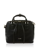 Calvin Klein Bolso asa de mano Baúl (Negro)