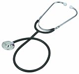 Veridian 05-12301 Prism Series Aluminum Single Head Nurse Stethoscope, Black