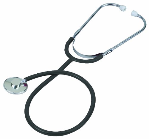 Veridian 05-12301 Prism Series Aluminum Single Head Nurse Stethoscope, Black