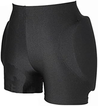HNA Peak Skating Skiing Snowboarding Hip / Butt Protective Padded Shorts for Girls and Women Black XL