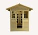 3 Person Outdoor Sauna Hemlock Ceramic FAR Infrared