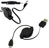 U-bop PowerSURE USB Retractable Charging Cable For Micro USB Devices | Faster Charging 2.1 amps. Lightweight 27g. Maximum length of 75cm. Premium Multi-Stop Sprung Winder.