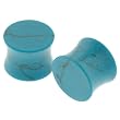 Imitation Turquoise Stone Plugs - 10G - Sold as a Pair
