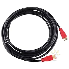 Everydaysource 20FT Red Ethernet M/M High Speed HDMI Cable