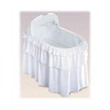 Jumbo Bassinet: Three-Tier Eyelet Bassinet Bedding... by Badger Basket