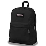  : JanSport Superbreak Backpack (Blk/Slvr Foil Hearts)
