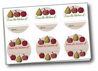 Clear Solutions Fruit Canning Labels
