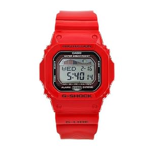 Casio G-Lide Multifunction Digital Red Resin Mens Watch GLX5600-4