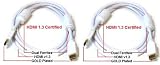 TWIN Pack -- PTC 6ft Premium GOLD Series HDMI 1.3 Certified Cable in Popular White Color