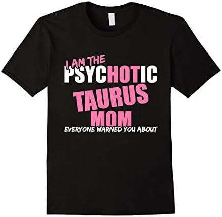 Men's Hot Taurus Mom Shirt 2XL Black