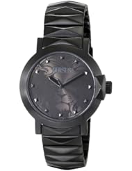 Versus by Versace Womens SGP050013 Byzantium Analog Display Japanese Quartz Black Watch
