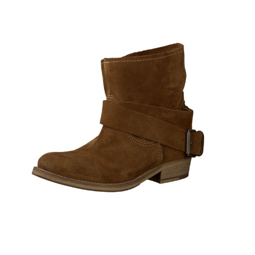 Bronx Damen Lederstiefelette (Braun, 40)