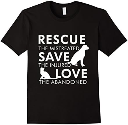 Men's Rescue The Mistreated T-Shirt Medium Black