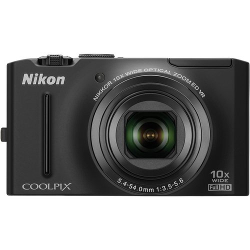 Nikon Coolpix S8100 12.1 MP CMOS Digital Camera with 10x Optical Zoom-Nikkor ED Lens and 3.0-Inch LCD (Black)